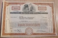 Wertpapier/Aktie, Columbus and Southern Ohio Electric Company Herzogtum Lauenburg - Schwarzenbek Vorschau