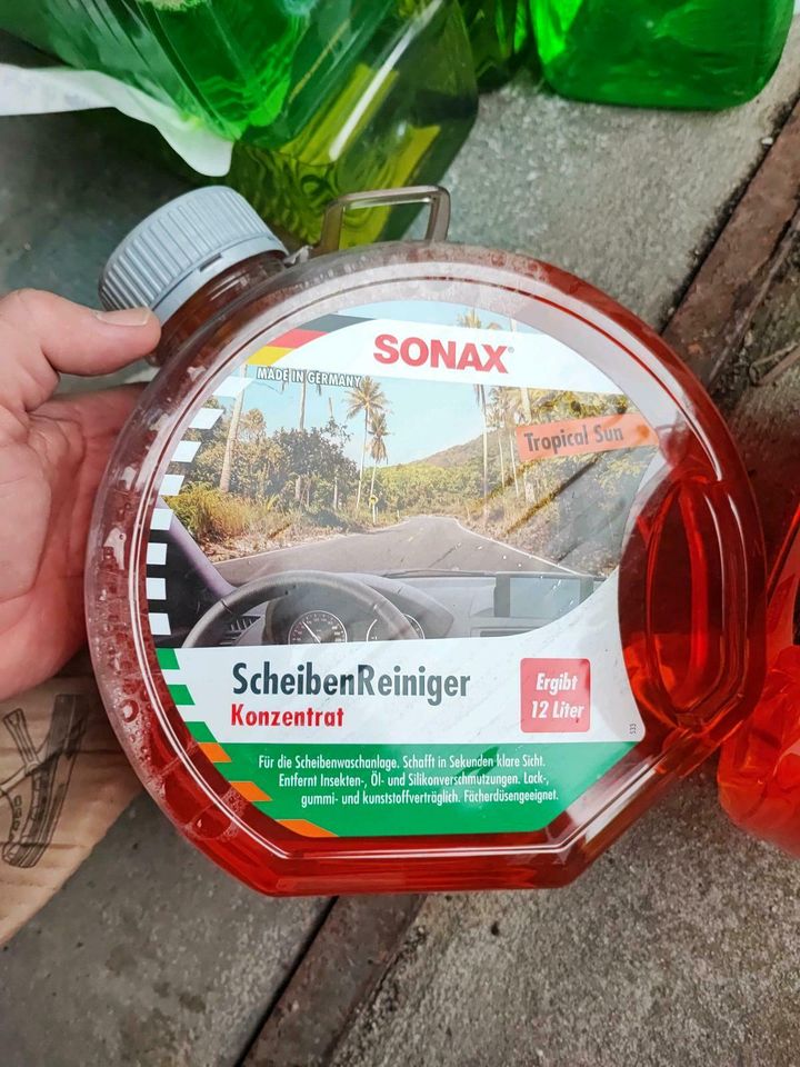 13×SONAX ScheibenReiniger Konzentrat Tropical Sun 3 L Restposten