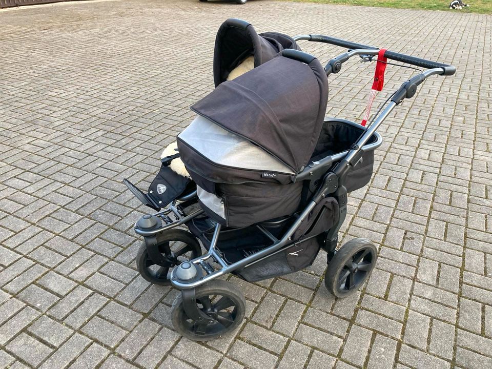 Tfk Twin Duo Zwillingskinderwagen, Geschwisterkinderwagen in Gersdorf