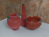 Rote Vasen und Glasschale Sachsen - Wurzen Vorschau
