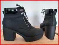 Even&Odd High Heel Stiefeletten Schwarz Gr. 45 mit Lack Detail Baden-Württemberg - Heidenheim an der Brenz Vorschau