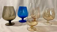 4 Cognacschwenker + Vase Lauschaer Glas Mundgeblasen Vintage Hessen - Wolfhagen  Vorschau