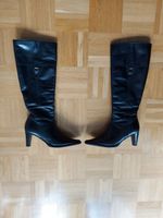 Vintage kniehohe Stiefel schwarze Lederstiefel, Gr. 36 Wuppertal - Elberfeld Vorschau