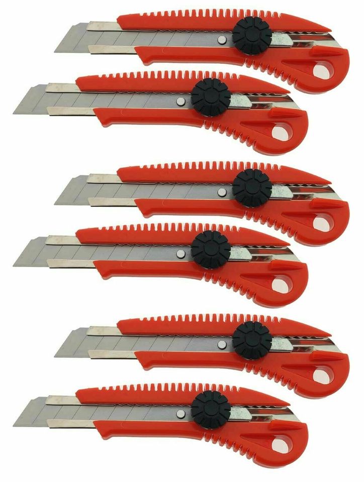 6 x Profi Cuttermesser 18 mm Handwerkerausführung Teppichmesser in Höhn