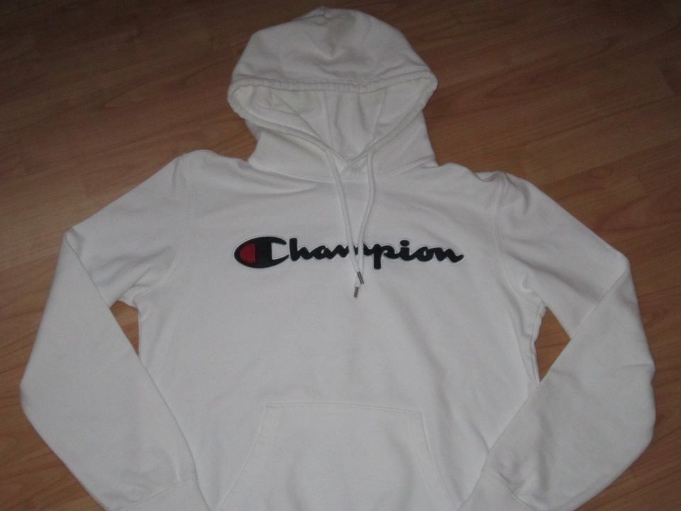 Champion ~ Hoodie Gr. M ~ weiß ~ neuwertig in Bad Berleburg