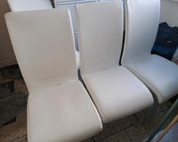 Leder Stühle 4er Set✅️‼️ weißes Leder silberner Fuß Köln - Porz Vorschau