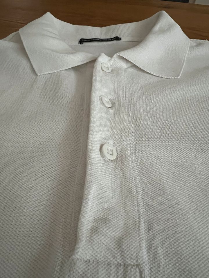 Stone Island Polo Shirt Gr. L Vintage weiss in Wiesbaden