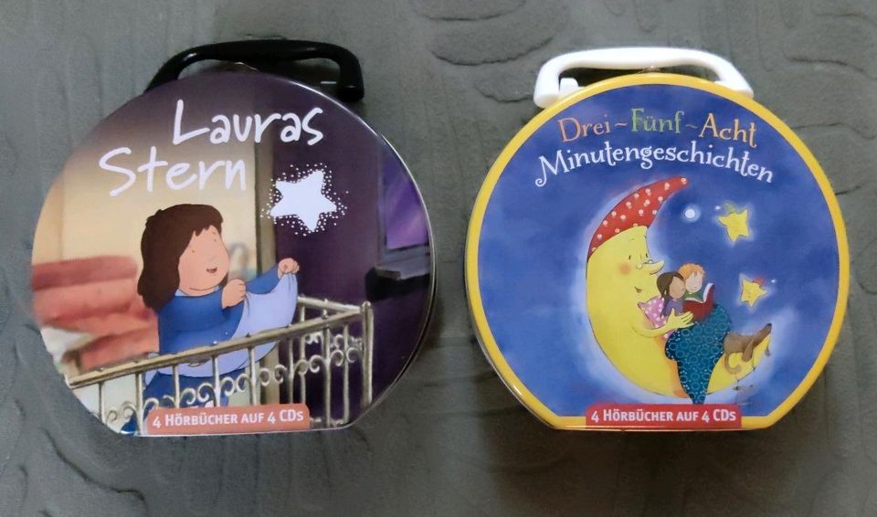 CD Boxen mit jeweils 4 CDs: Lauras Stern und Kurzgeschichten in Löchgau