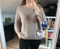 Pullover Sweater adL 36 S Strick beige pailetten oversize Nürnberg (Mittelfr) - Mitte Vorschau