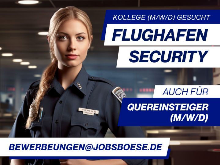 IM FLUGHAFEN ALS SECURITY ARBEITEN | TOP-VERDIENST!!** in Hannover