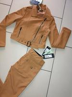 SET freddy vegan leder beige jacke hose Größe S neu Niedersachsen - Uetze Vorschau