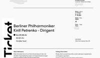 1 Ticket Berliner Philharmoniker 9.5.24 Berlin - Mitte Vorschau