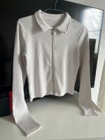 Zara Crop Top Zip Up Polo Jacke Weiß München - Laim Vorschau