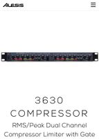 ALESIS 3630 Compressor RSM/ Peak Dual Channel Köln - Humboldt-Gremberg Vorschau