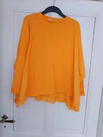 Langarmshirt Oversize orange "Made in Italy" Hessen - Königstein im Taunus Vorschau