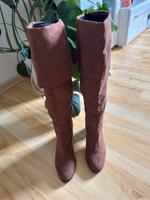 Cognacfarbene Overknee Stiefel Hessen - Fulda Vorschau