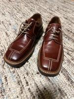 Männer Schuhe Leder Braun Business Borelli 40 Bayern - Eichenau Vorschau