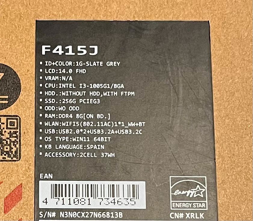 Asus F415JA-BV882T Portátil 14 Zoll HD in Hanau