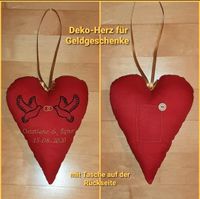 Personalisiertes Herz zur Hochzeit- f. Geldgeschenke * handmade Rheinland-Pfalz - Glan-Münchweiler Vorschau