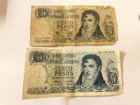 2 Geldscheine 5 Cinco Pesos Argentien ca. 1970-1982 Eimsbüttel - Hamburg Stellingen Vorschau