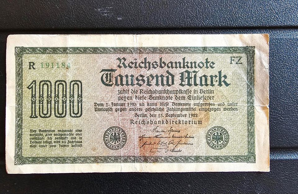 Alte Geldscheine in Aschersleben
