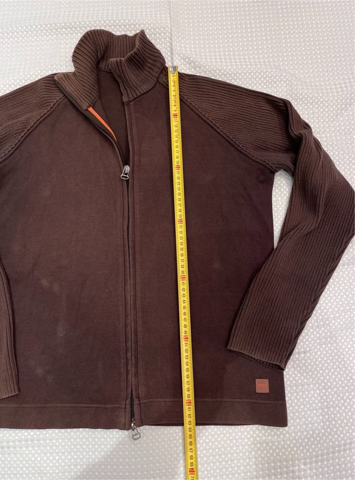 Herren-Pullover/Jacke „BOSS ORANGE" Farbe braun Größe M in Bremen