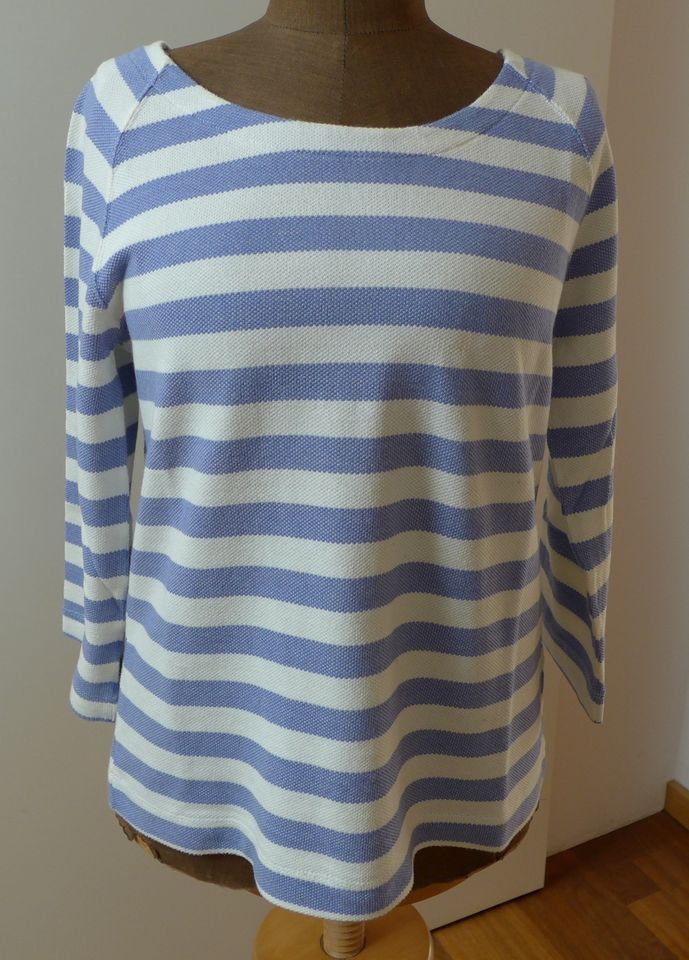 MARC O’POLO Pullover Shirt Weiß-Blau geringelt Gr. S in Oranienburg