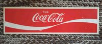 Coca-Cola Werbeschild 1960/70 87x25cm Bayern - Straubing Vorschau