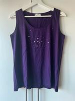 Lila Glitzer Strass Top Shirt Bonita L Nordrhein-Westfalen - Goch Vorschau