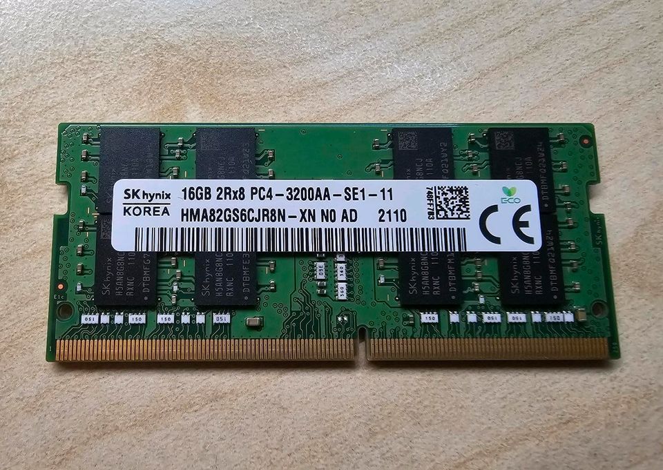 SK Hynix 16GB DDR4 3200 16GB 2Rx8 PC4-3200AA-SE1 in Lübben
