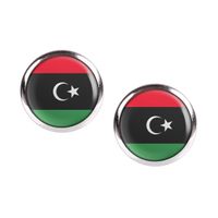 Mylery Ohrstecker Paar mit Motiv Libyen Libya Tripolis Flagge sil Hessen - Trendelburg Vorschau