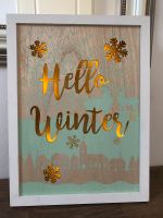 ⭐️ Schönes Holzbild beleuchtet „Hallo Winter“ ⭐️ Nordrhein-Westfalen - Rhede Vorschau