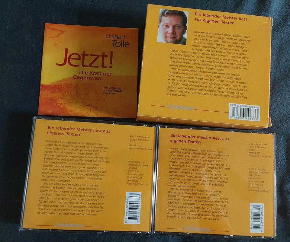 Hörbuch Jetzt!Die Kraft der Gegenwart.8 CDs von Eckhart Tolle in Günzburg