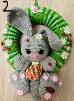 Amigurumi Türkranz Ostern Hase Handarbeit Unikat NEU Baden-Württemberg - Mosbach Vorschau