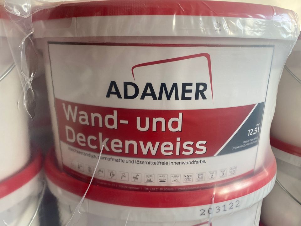 Weiße Wandfarbe Wand- und Deckenweiss 12,5 L in Hannover