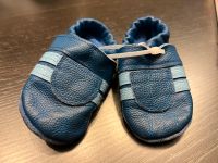 Krabbelschuhe Leder, blau, Gr. 20-23, selbstgenäht Westerwaldkreis - Vielbach Vorschau