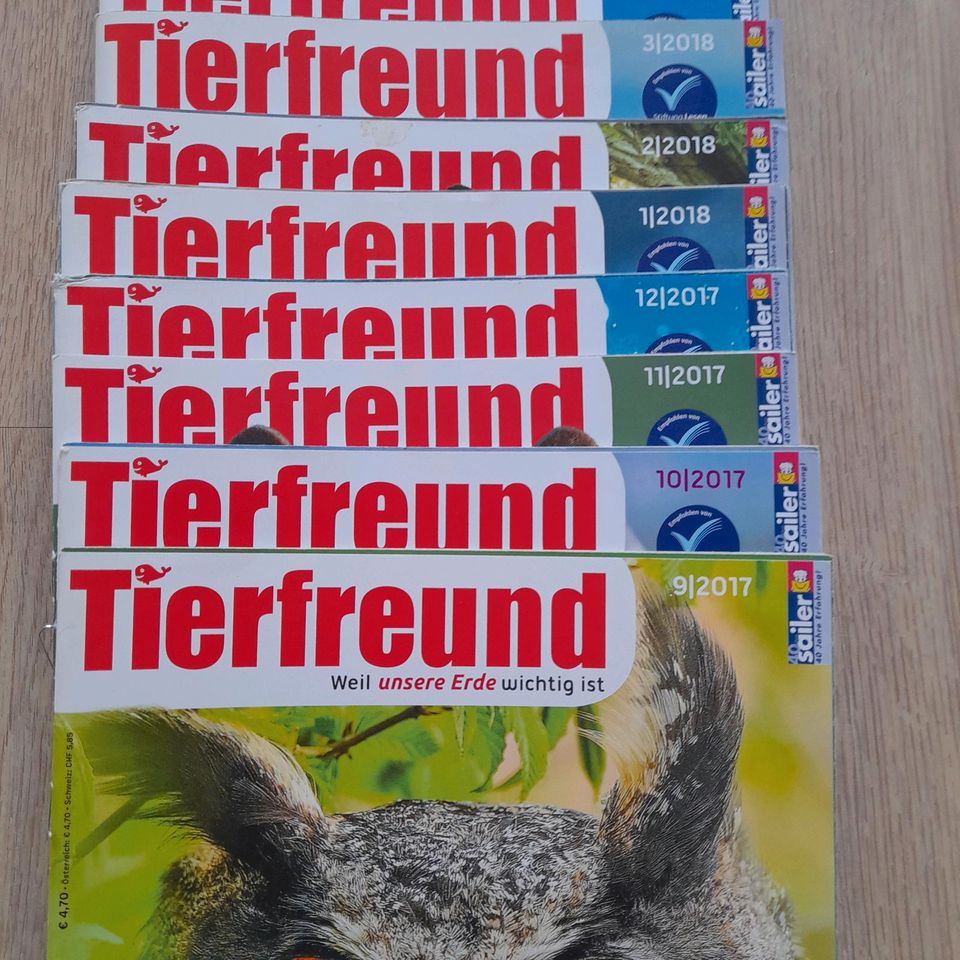 Tierfreund Hefte 12 Stück in Bühl