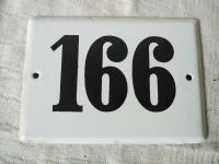 Hausnummer ; Email;alt; Emaille Hausnummer ; 166 Thüringen - Benshausen Vorschau