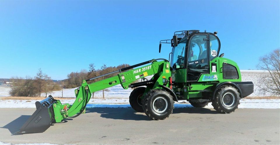 Teleskop Radlader  H&R 3518T Schnellwechsler, Schaufel +Gabel in Falkenberg