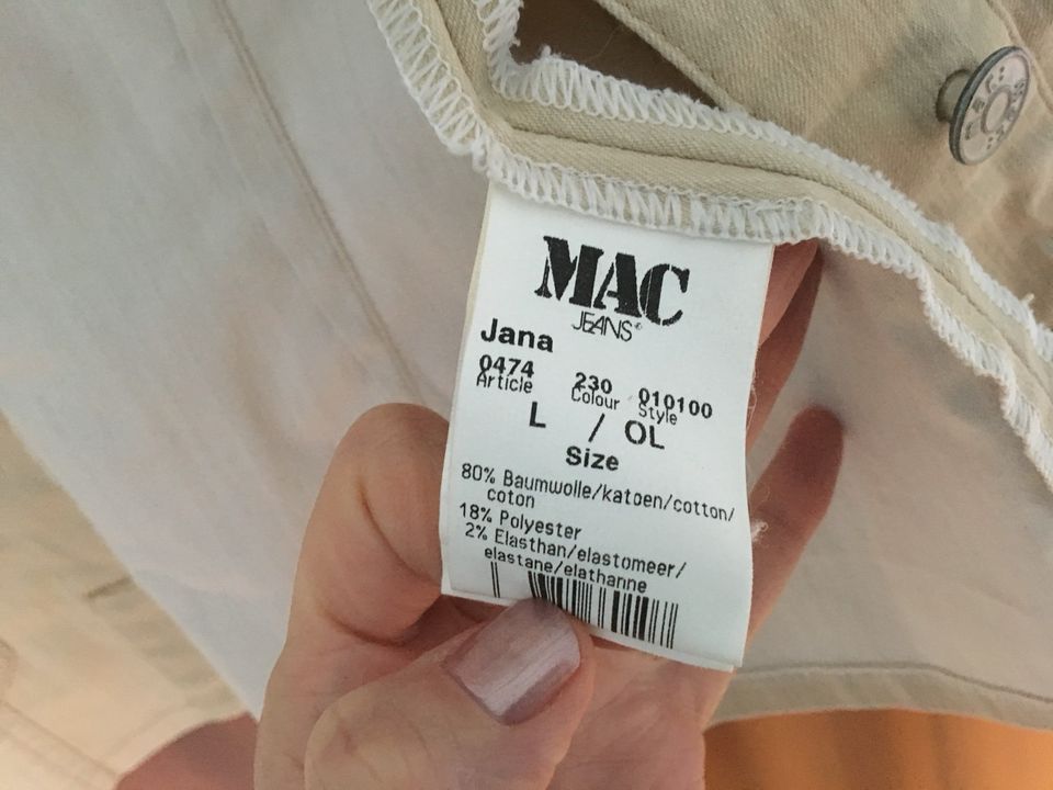 Neuwertige Jacke von MAC Größe L in Hamburg