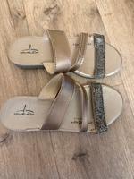 Sandalen in braun mit Glitzer Nürnberg (Mittelfr) - Mitte Vorschau
