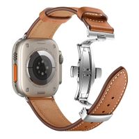 AIYIRUO Lederband Braun Für Apple Watch Ultra 42mm 44mm 45mm 49mm Nordrhein-Westfalen - Schwerte Vorschau