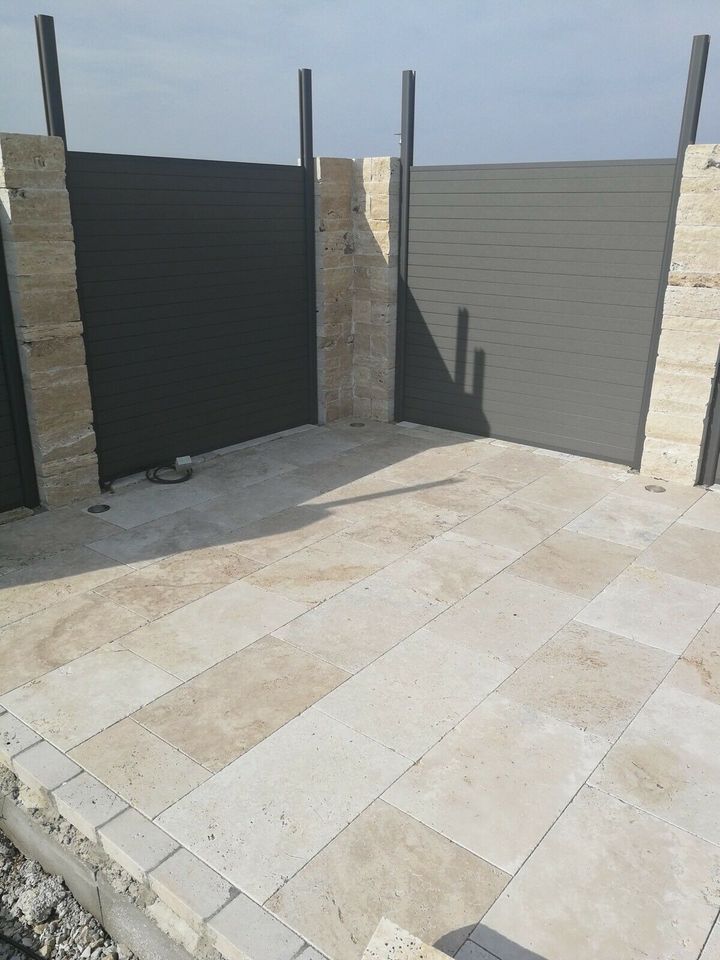 Travertin Assos getrommelt 61x40,6x3cm Terrassenplatten in Rohrbach