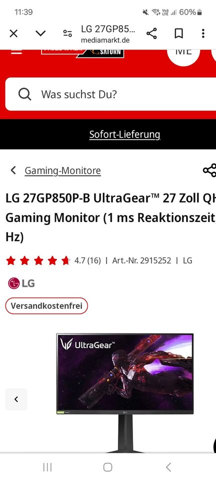 Pc Monitor Lg 27 Zoll in Berlin