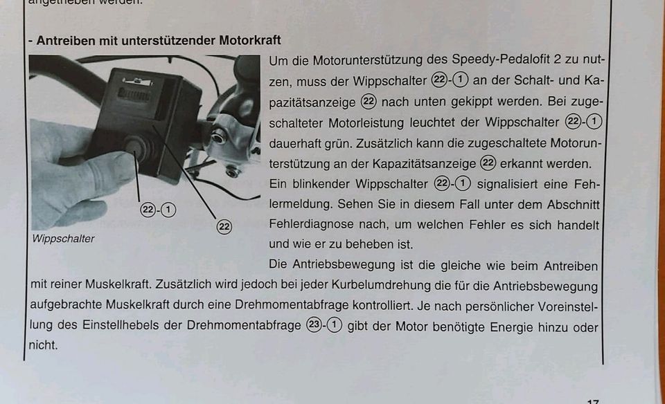 Rollstuhlzuggerät (Speedy-Pedalofit 2) in Großostheim