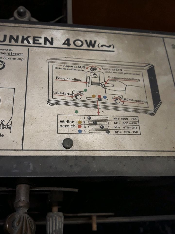 Telefunken T40W 1930 Original Dachbodenfund in Nußloch