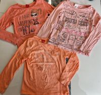 3x Langarmshirts Shirts Paket Set Orange rosa bedruckt 116 122 Bayern - Rattelsdorf Vorschau