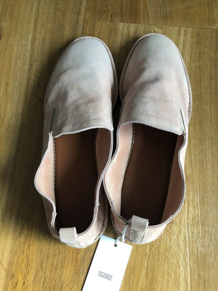 Neu! Closed Leder Loafers Gr. 44 rosé Herren Espadrilles Velours in Heilbronn