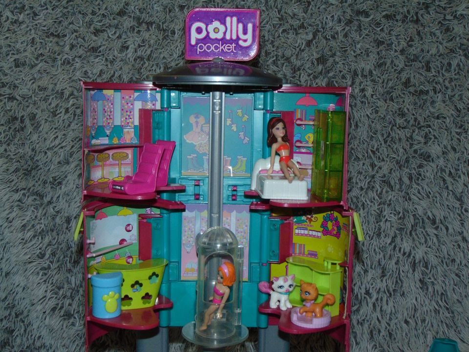 Polly Pocket (Mattel) - Einkaufspalast / Einkauscenter (+Zubehör) in Reichelsheim (Wetterau)