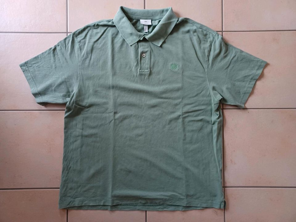 H&M * Poloshirt Gr. XL grün - 1 x getragen,  wie neu in Sulzberg
